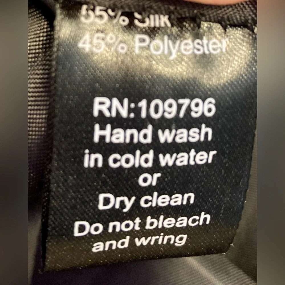 NWT - Pretty Angel Black Ruffled Trench Coat, sz XL - Picture 5 of 5